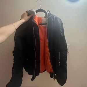 Oversized black bomber